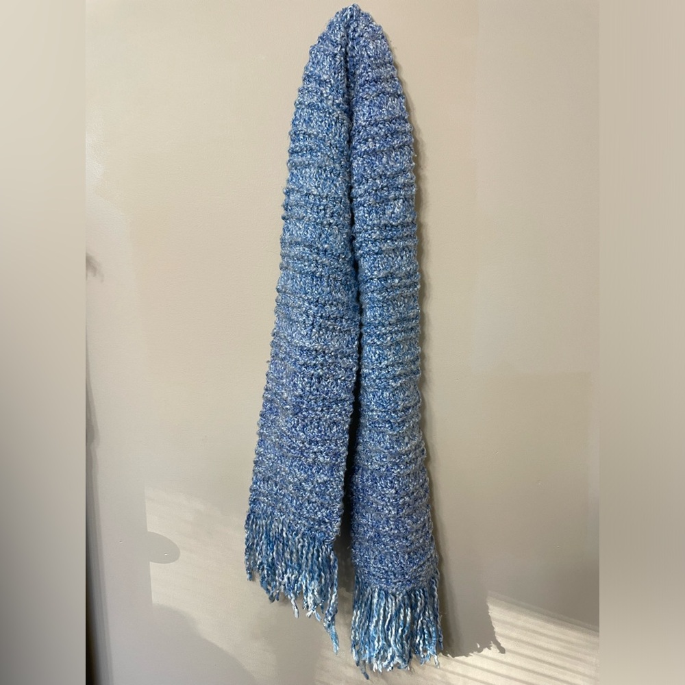 Blue/White Scarf Handmade